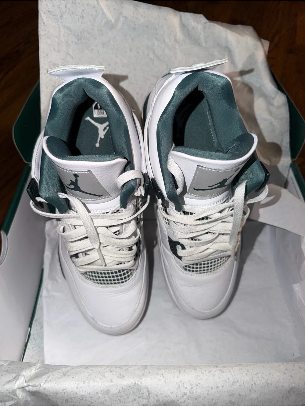 Air Jordan 4 Metallic Green Men 9.5